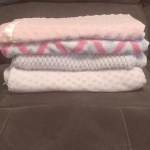 Baby Girl Blankets (Set of 4)